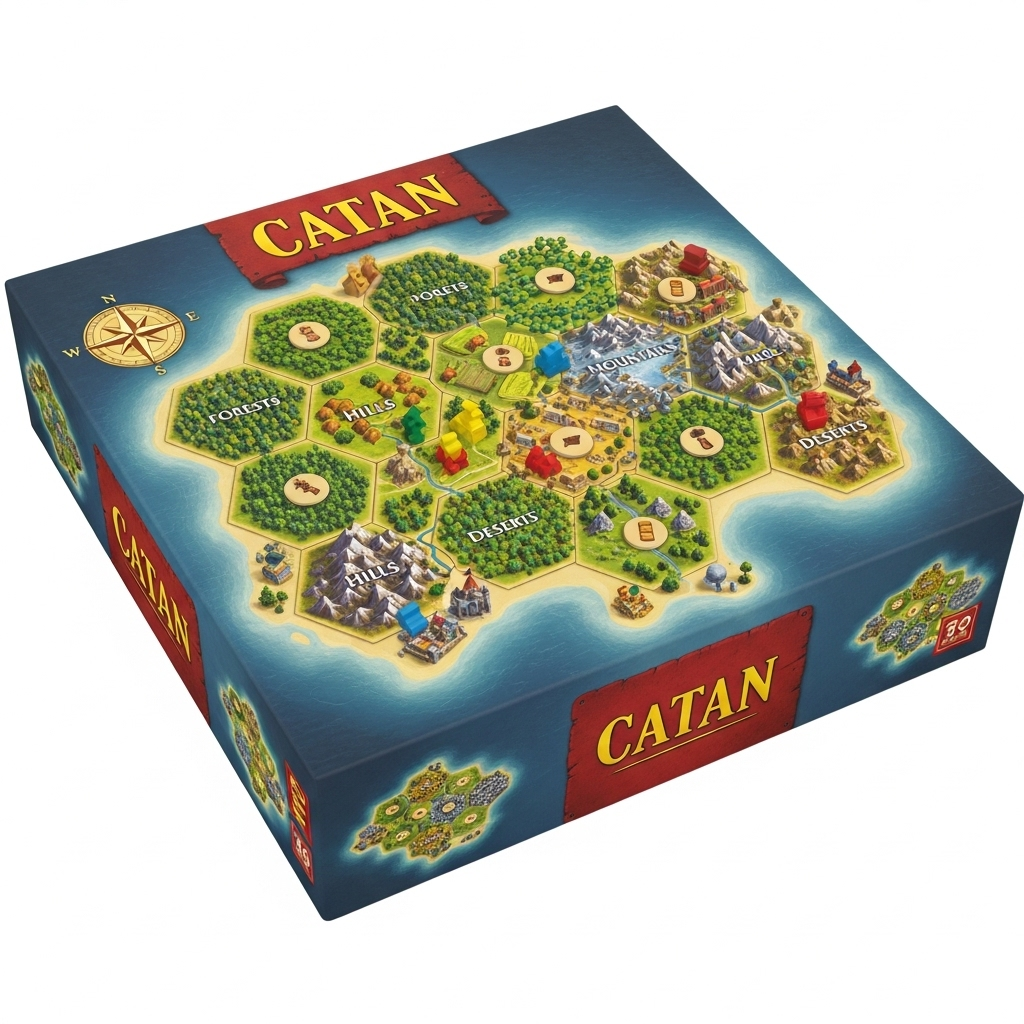 Caja del juego de mesa Catán